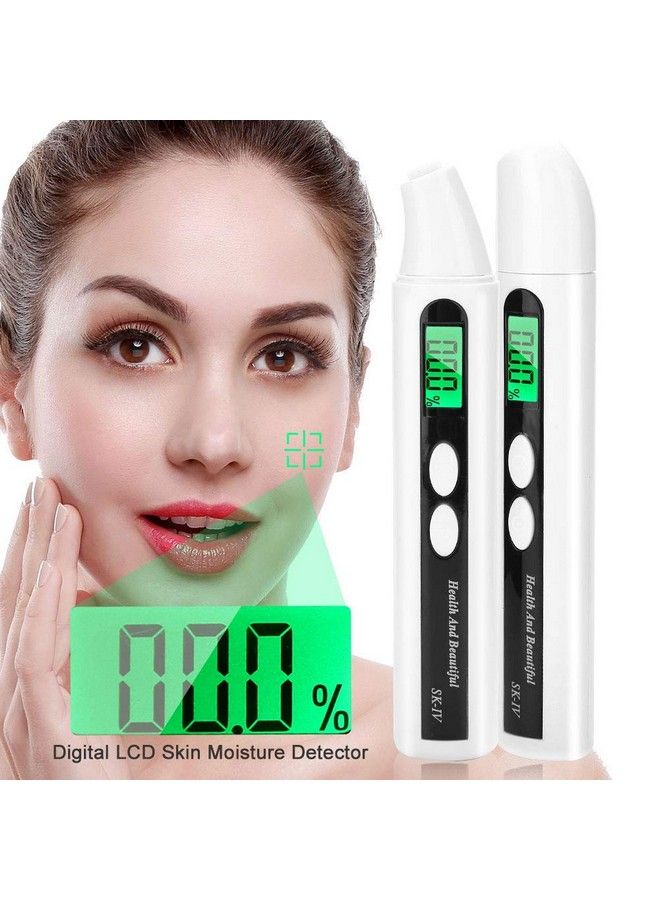 Sonew Digital Skin Moisture Detector Portable Facial Oil Content Analyzer Lcd Display Skin Care Tester Detector Face Care Monitor(White)  - Image 3