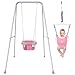 G TALECO GEAR 2 in 1 Baby Jumper with Swing Indoor and Outdoor Use Toddler Swing with Foldable Stand Pink - Image 3