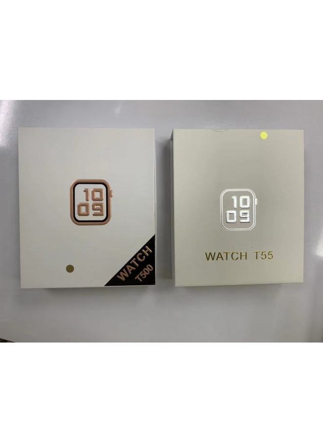 T500/T55/T5S/X7 Smart Call Watch Bracelet Bluetooth Heart Rate Meter Step Touch Screen Synchronous Hot-Color:X7-Pink
