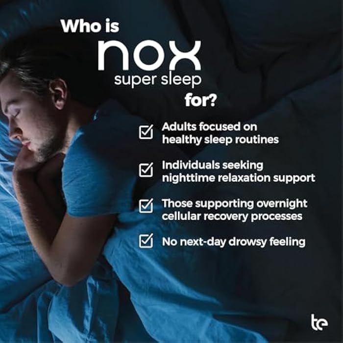 te Nox Super Sleep – Natural Sleep Aid for Relaxation & Circadian Rhythm Support | Helps Calm Restlessness, Supports Melatonin Production & Sleep-Wake Cycle | Liquid Formula | Non-GMO | Made in USA - Image 4