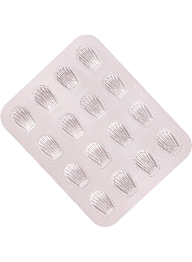CHEFMADE Non-Stick Mini Oval Shell Madeleine Pan, 16 Cavities - Image 1