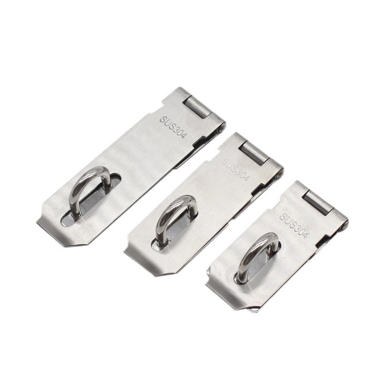 Stainless Steel Thickened Lock Plate Latch Bolt Door Buckle Anti-Theft Door And Window Accessories Storage Rack Furniture - Image 2