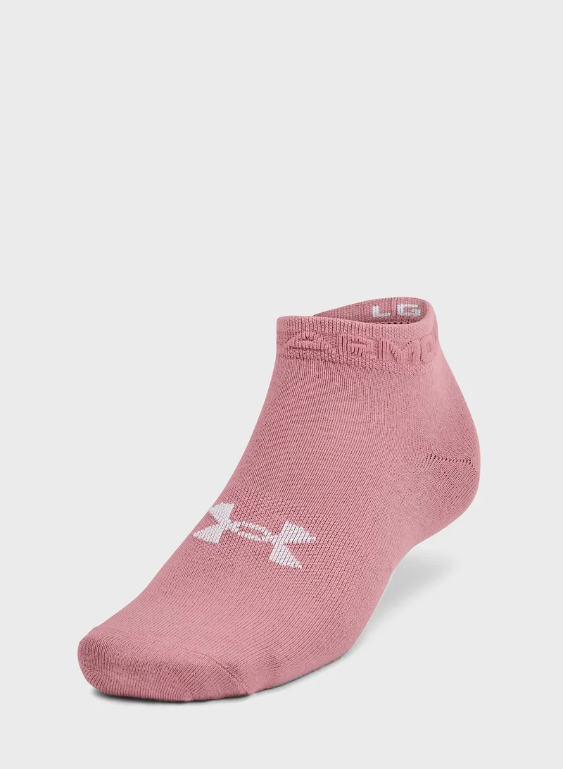 UNDER ARMOUR 3 Pack Essential Low Cut Socks