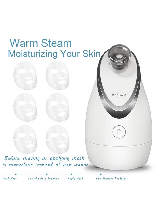 Kingsmile - Facial Steamer 2 In 1 Face Steamer For Facialcompact Nano Steamer With Aromatherapyface Humidifier Adjustable Nozzle Warm Powerful Steam For Home Spacleanses And Moisturizessinuses - Image 1