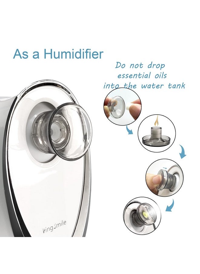 Kingsmile - Facial Steamer 2 In 1 Face Steamer For Facialcompact Nano Steamer With Aromatherapyface Humidifier Adjustable Nozzle Warm Powerful Steam For Home Spacleanses And Moisturizessinuses - Image 1