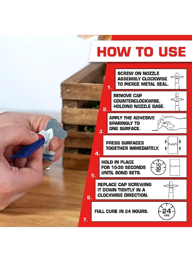 لوكتيت انبوب الغراء الفائق السائل المكون من قطعتين 4 غم من  1399963 - Image 2