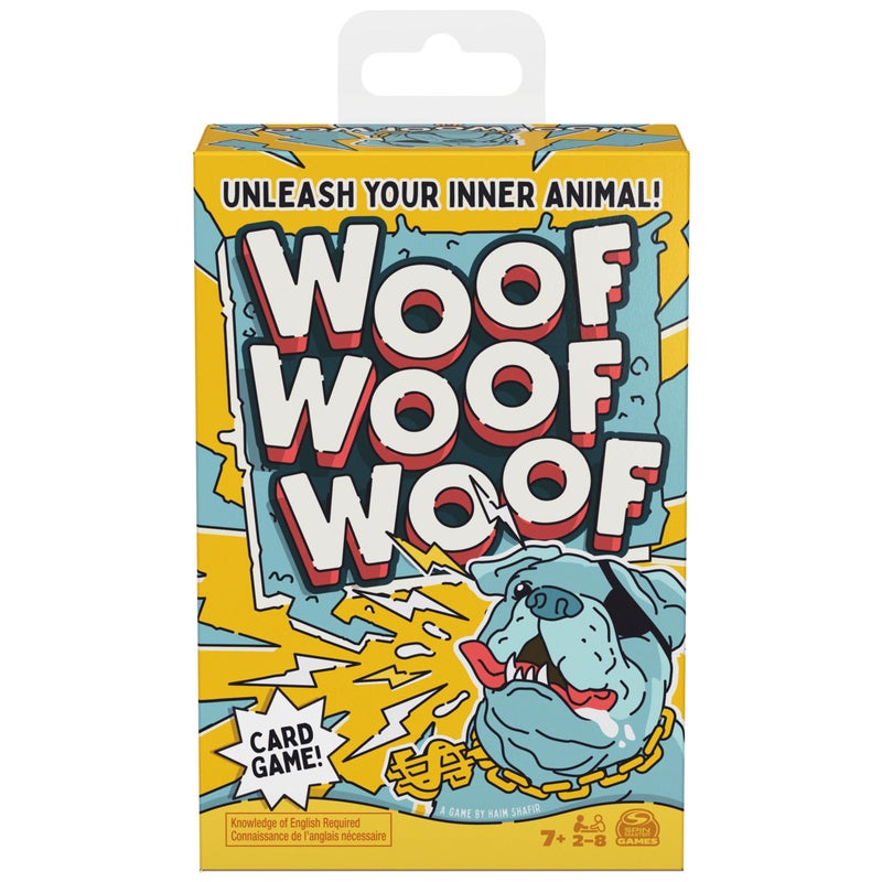 Spin Master Games Woof Woof Woof A FastPaced Classic Matching Card Game Battle with Hilarious Animal Sounds Family Game Night 28 Players for Ages 7 Up - Image 3