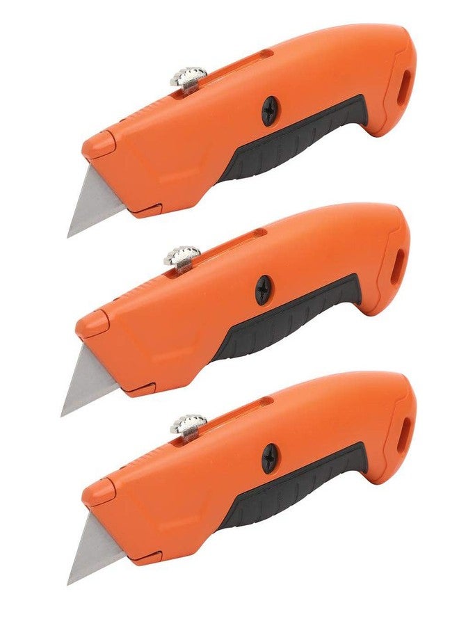 HDX 3 Pack of 60037 3-Position Retractable Utility Knives w/ Replaceable, Reversible Blades - Image 1