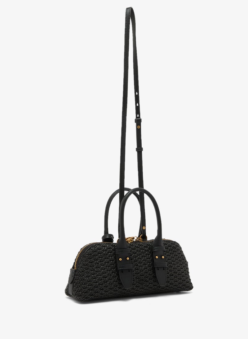 PINKO Small raffia Escape Bag - Image 2