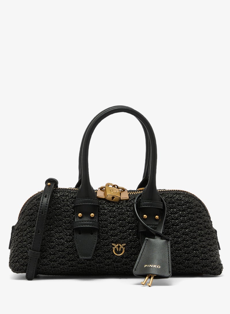 PINKO Small raffia Escape Bag - Image 1