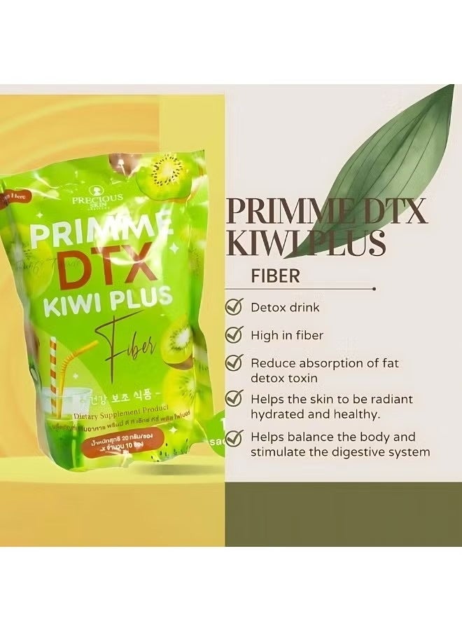 Precious Skin Kiwi Primme DTX Fiber Drink Sachets 10Pcs