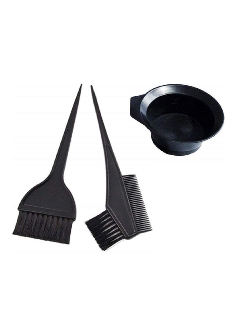 ATB 3-Piece Professional Salon Hair Dyeing Kit Black - Image 1