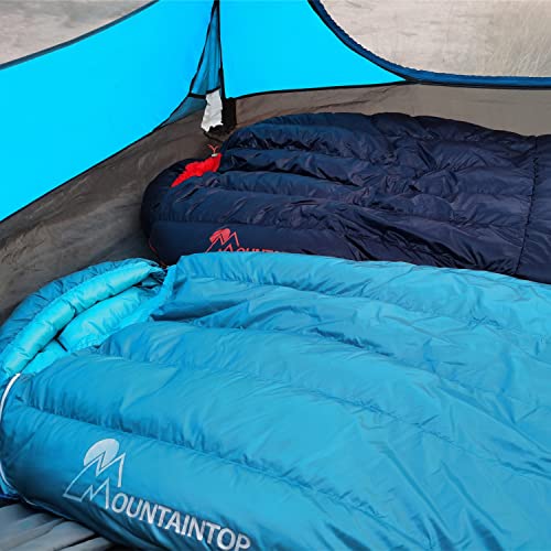 Mountaintop Ultralight Mummy Down Sleeping Bag 650 Fill Power Duck Down Suits for 32 20 Degree F for Camping Hiking Backpacking - Image 2