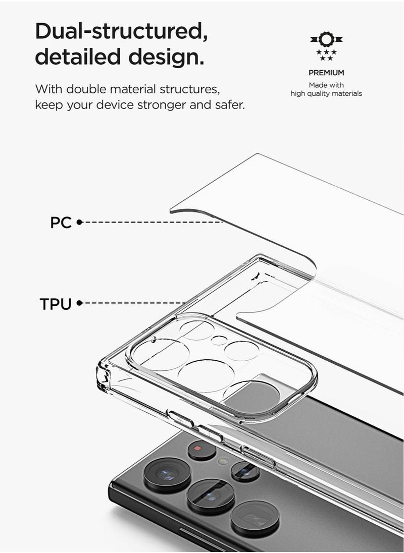 VRS Design Crystal Mixx for Samsung Galaxy S23 ULTRA Case Cover (2023) - Clear  - Image 4