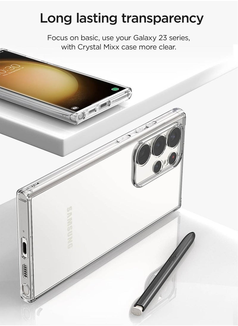 VRS Design Crystal Mixx for Samsung Galaxy S23 ULTRA Case Cover (2023) - Clear  - Image 5