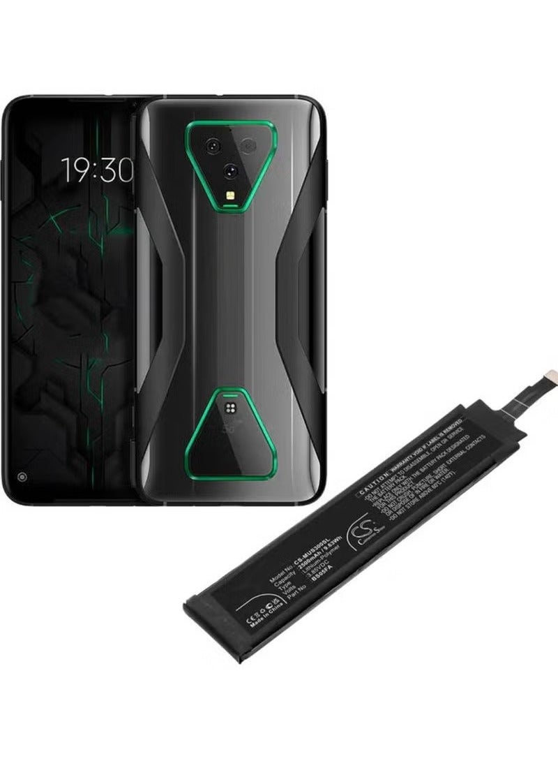 JAJEEK بطارية أصلية عالية الجودة بديلة لهاتف Xiaomi Shark 3 - سوداء | خلية ليثيوم أيون طويلة الأمد مع تركيب آمن وسهل، أداء مستقر، عمر بطارية ممتد، بطارية داخلية قابلة للاستبدال تناسب DIY لهاتف Xiaomi Shark 3 - Image 1