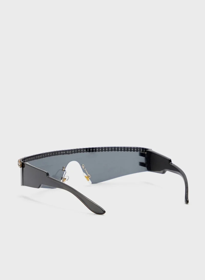 ELLA Jeweled Racer Sunglasses
