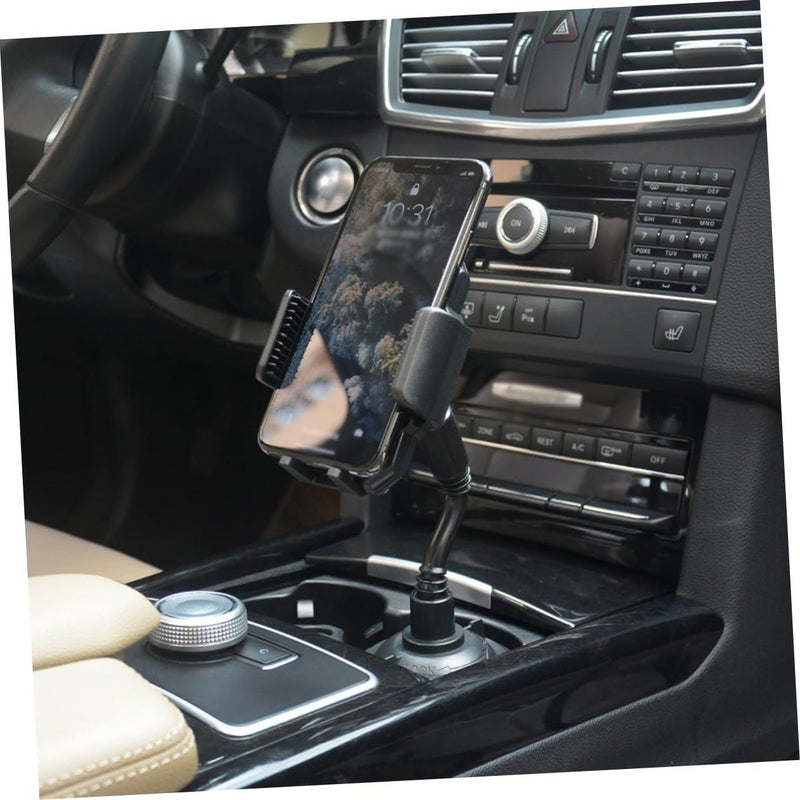 360 Degree Rotatable Car Phone Mount Cup Holder Stand ABS Material - Image 2