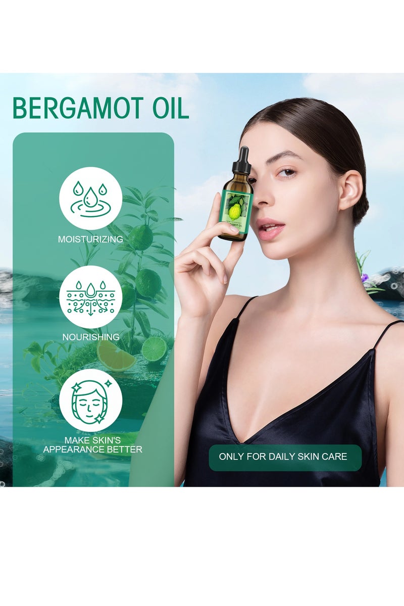 سيلركسي زيت الوجه البرجاموت 30 مل - زيت أساسي من المنتجات العضوية الطبيعية للبشرة الحساسة. زيت حمض الهيالورونيك متعدد الأغراض للرعاية اليومية والعلاج بالعطور والسبا واليوغا. - Image 2