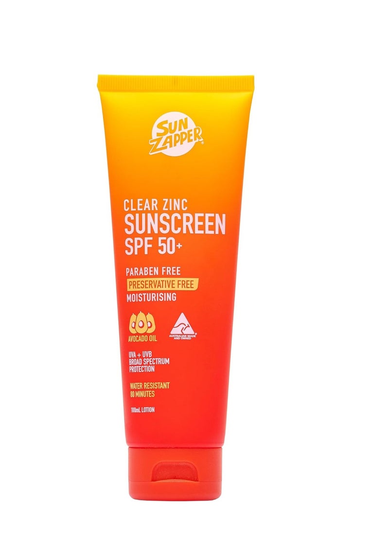 Sun Zapper - Sun Zapper Clear Zinc Sunscreen SPF 50+ 3.4 oz (100mL) - Image 1