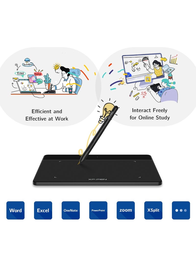 XP-PEN Deco Fun XS Digital Drawing Tablet Graphics Tablet 4 inch for Art Signature Online Education for Windows Mac Android Linux - Image 4