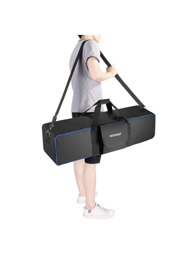 Neewer - Large Photo Studio Lighting Equipment Carrying Bag 41.3x9.84x9.84inches with Shoulder Strap and Handle for Light Stand, Tripod, Umbrella, Monolight, LED Light and Other Accessories (Blue) - Image 1