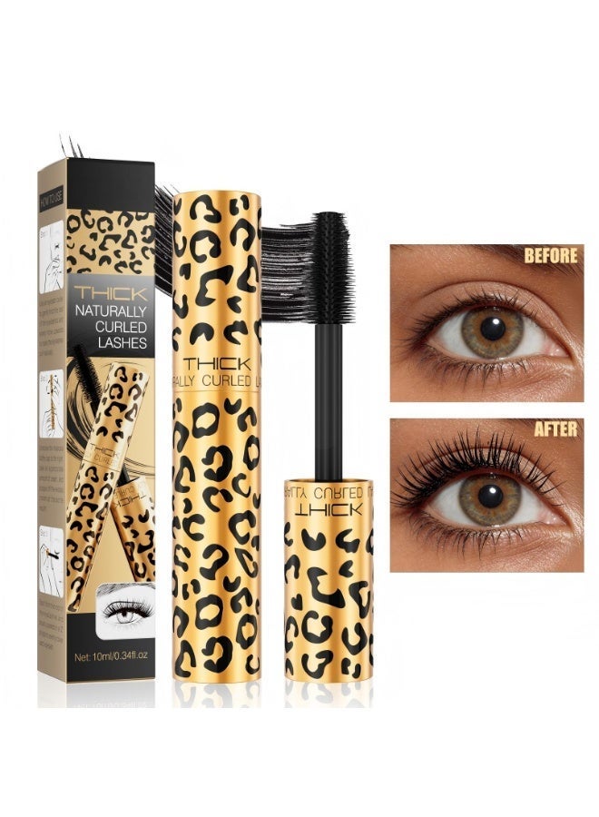 ZMDREAM Leopard Print Black Mascara, 24H Waterproof Smudge-Proof Volumizing Mascara, Curling & Lengthening, Clump-Free Long Lasting Eye Makeup - Image 2