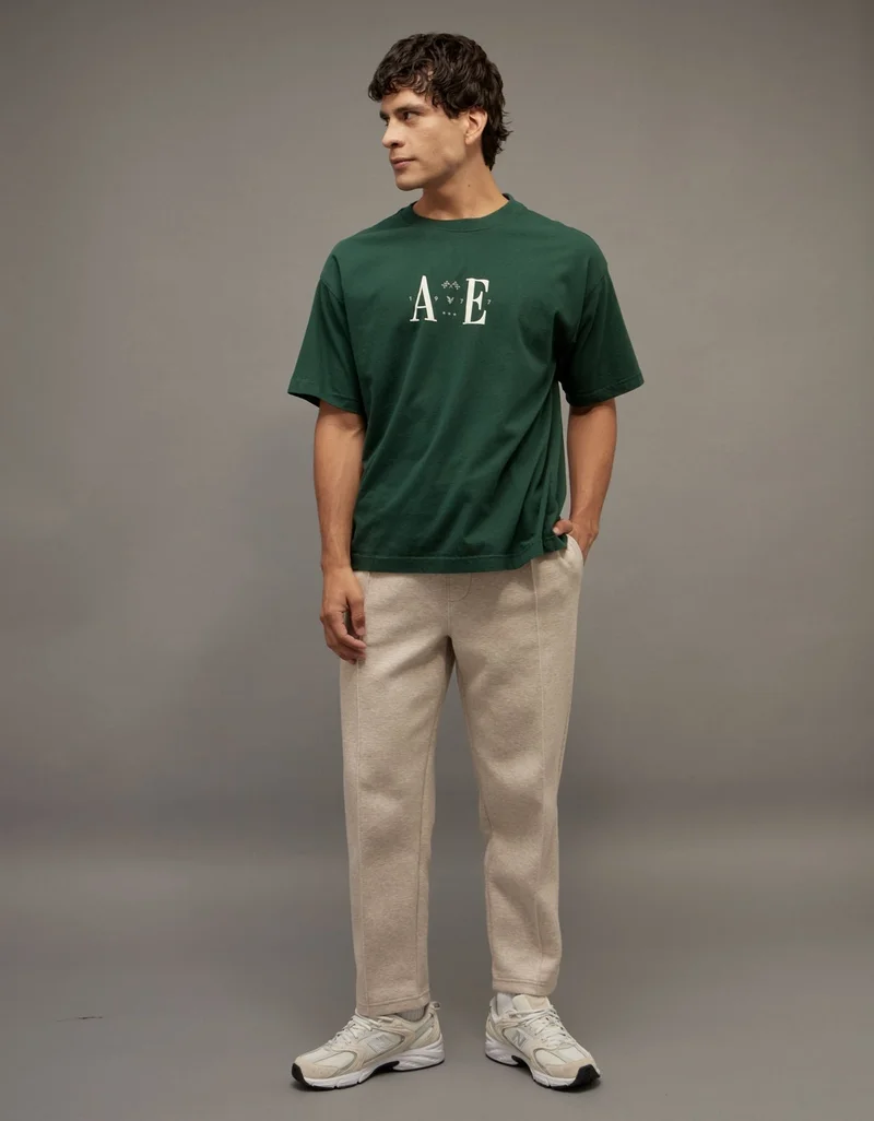 امريكان ايجل تي-شيرت فضفاض مزين بطبعة