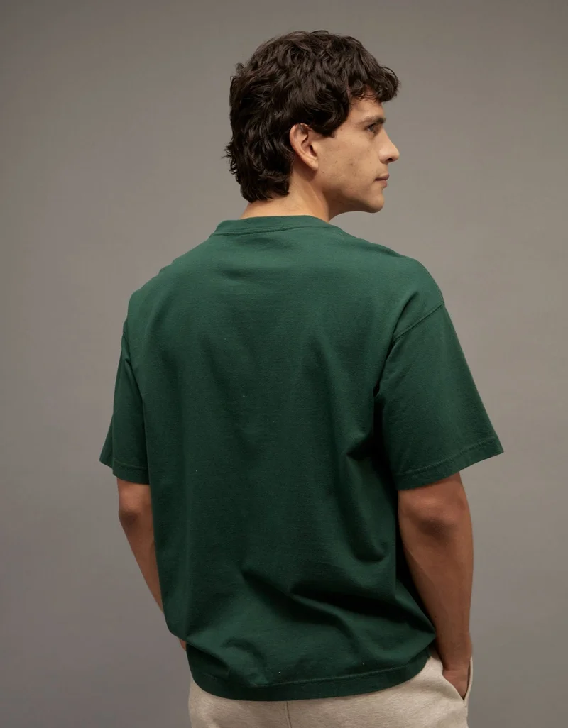 امريكان ايجل تي-شيرت فضفاض مزين بطبعة