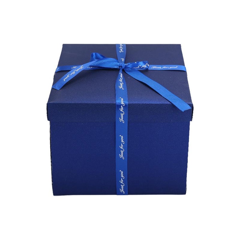 صندوق هدايا مفاجأة DIY، 5 طبقات من صناديق الهدايا، صندوق مفاجآت للوجبات الخفيفة للمناسبات مثل أعياد الميلاد، التخرج، الذكرى السنوية، عيد الميلاد، عيد الحب، وكل المناسبات (أسود) - Image 3