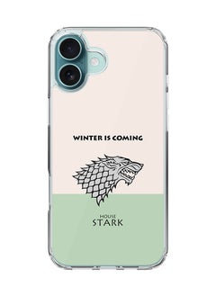 For iPhone 16 Plus Case [Compatible with MagSafe] Slim Magnetic cover Clear Phone Case - GOT House Stark