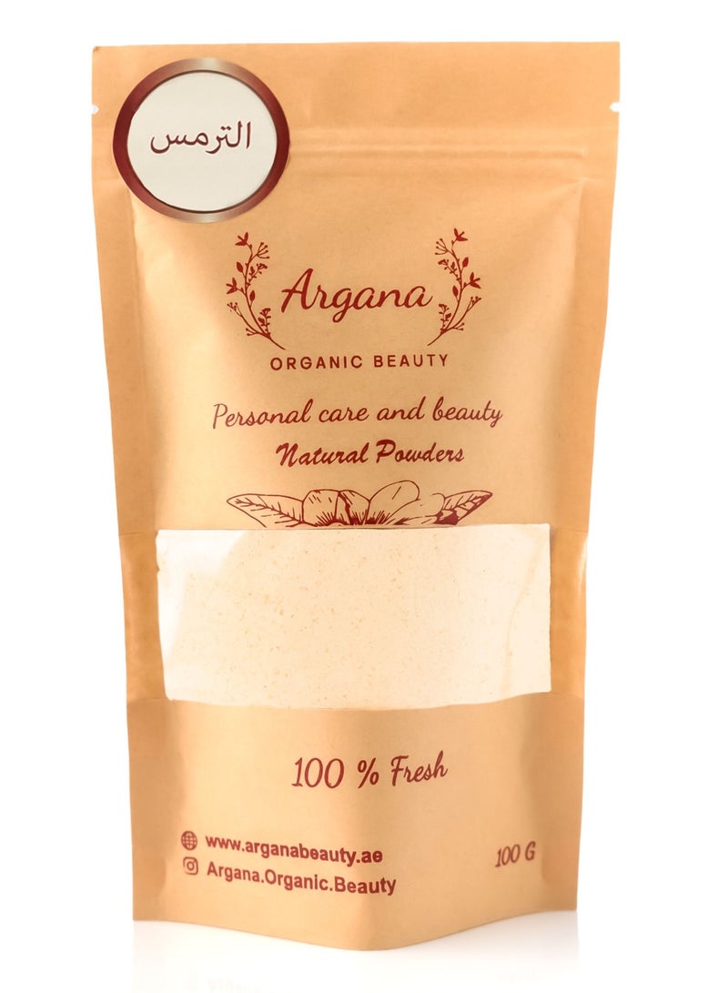 Argana Organic Beauty  Bitter Lupine Powder 100G For Skin Raw & Pure Premium Quality - Removes dark spots - Effectively whitens the skin - Cleanses and purifies the face (100 G)  - Image 1