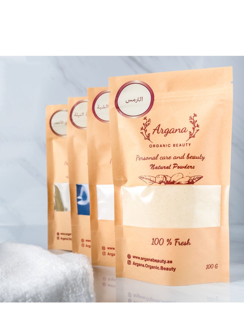 Argana Organic Beauty  Bitter Lupine Powder 100G For Skin Raw & Pure Premium Quality - Removes dark spots - Effectively whitens the skin - Cleanses and purifies the face (100 G)  - Image 3