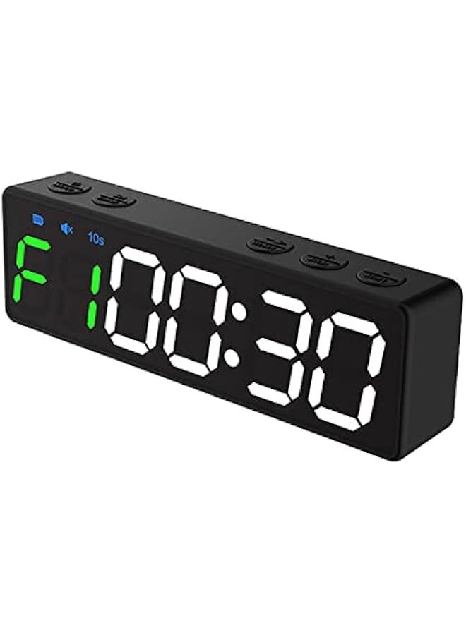 Mini Gym Timer Rechargeable Stopwatch Portable Countdown/up Clock with Magnetic Back for Home Gym Fitness Training - Image 1