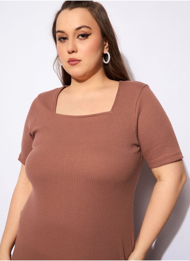 SASSAFRAS Ribbed Knit Dress  - Image 4