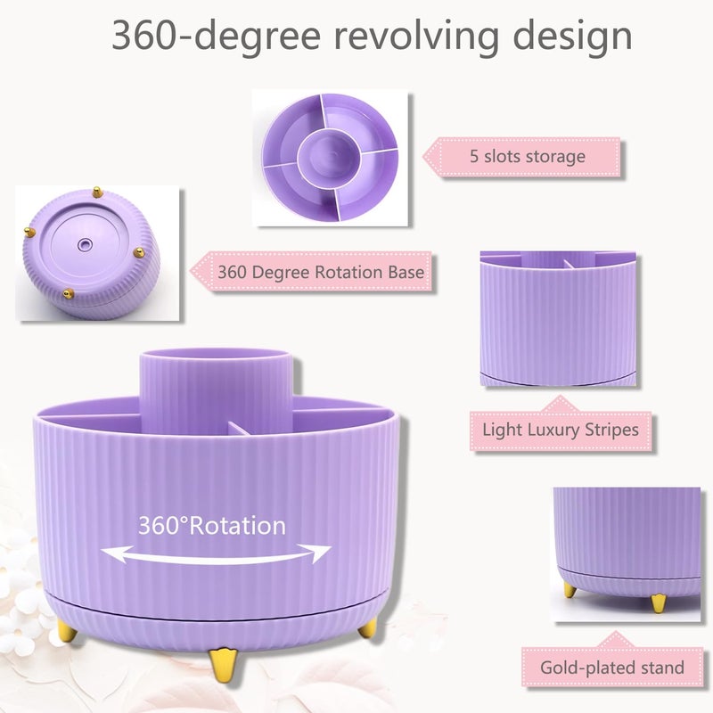 suniya Office Supplies,Desk Accessories,with Stapler,Tape Dispenser,Staple Remover,Scissor,Ballpoint Pen,Sticky Notes,Clear Tape,Staples,Desk Organizer,Ruler,Binder,Best Gift Set(Purple) - Image 2