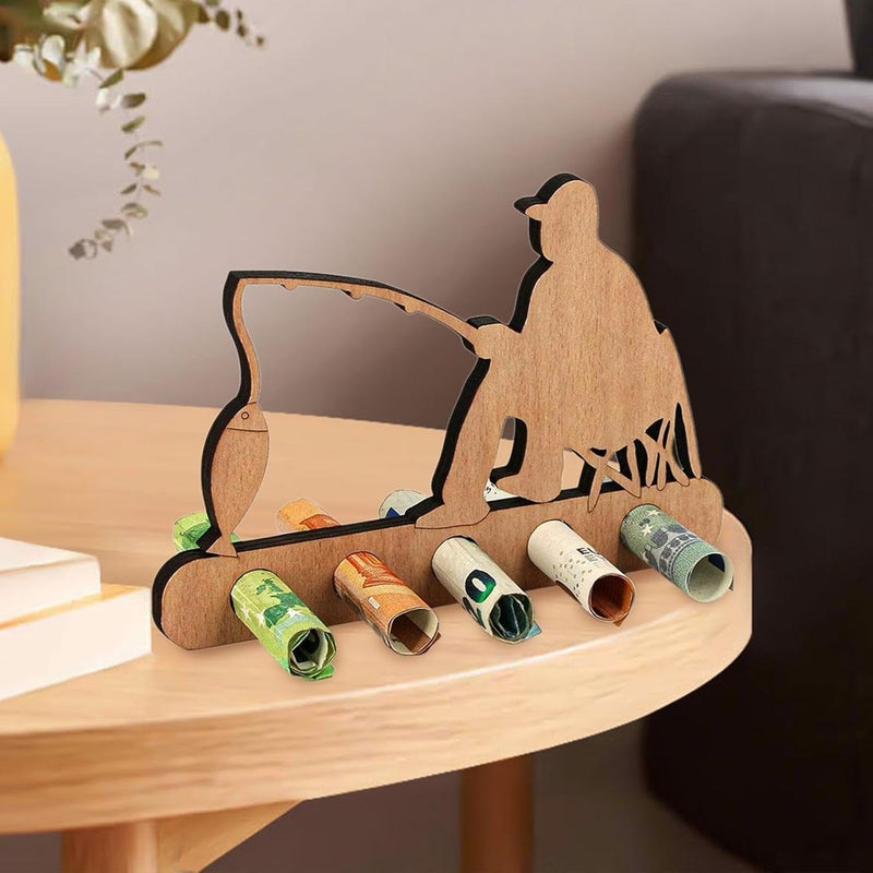 Graduation Money Holder Ornament, DIY Crafts, Creative Wooden Money Holder Gift for Graduation Party Centerpiece - Image 4