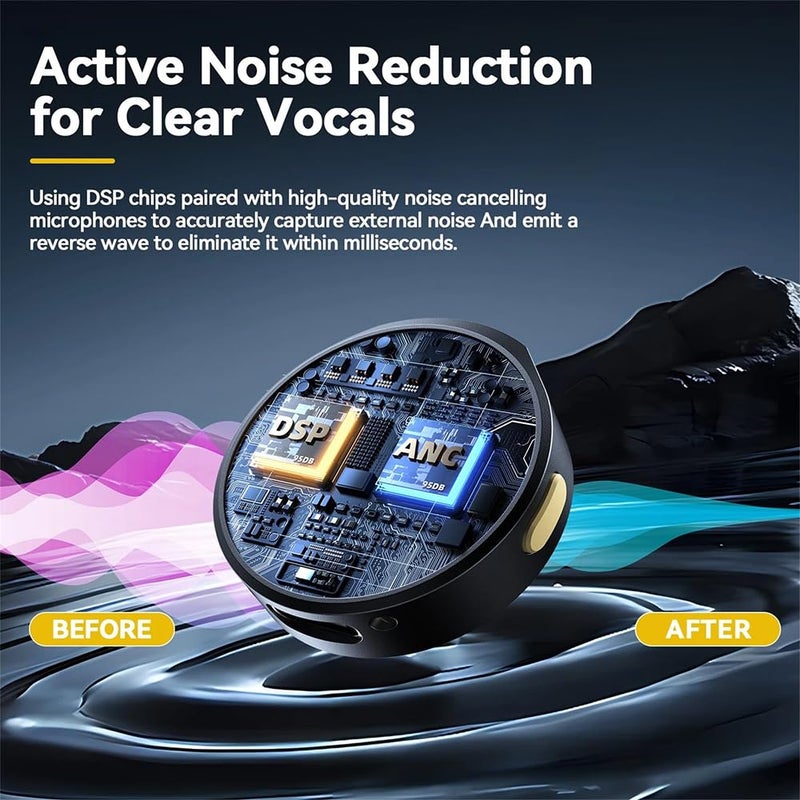 SX21 Magnetic Wireless Lavalier Microphone for iPhone & Android, Collar Clip Digital Mic with Noise Reduction, Portable Mic for Video Recording, Vlogging, Interviews & Live Streaming - Image 2