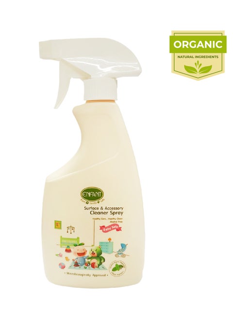 Surface & Accessory Cleaner Spray Multi Surface Cleaner Spray 500ML For Toys, Nursery, High Chairs, Mats, Cribs, Windows And More Healthy Care, Healthy Clean With Your Smart Selection Of 100% Essential Oil Blends From Rosemary And Tea Tree Include Certificated Organic