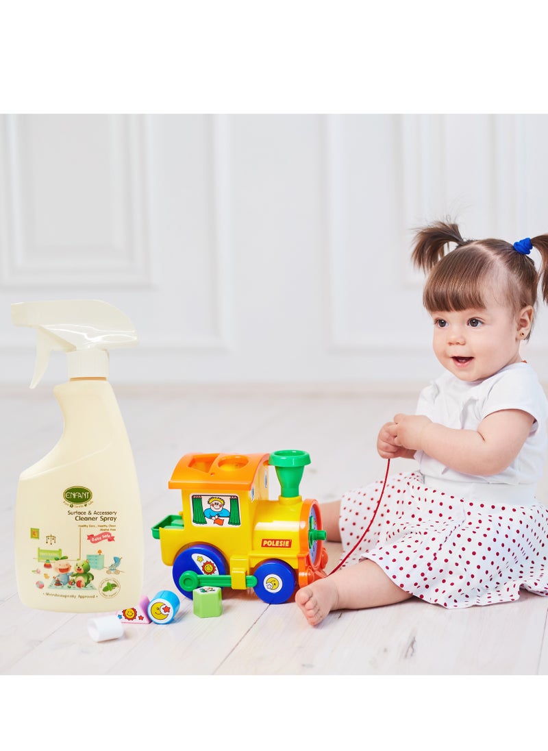 Surface & Accessory Cleaner Spray Multi Surface Cleaner Spray 500ML For Toys, Nursery, High Chairs, Mats, Cribs, Windows And More Healthy Care, Healthy Clean With Your Smart Selection Of 100% Essential Oil Blends From Rosemary And Tea Tree Include Certificated Organic