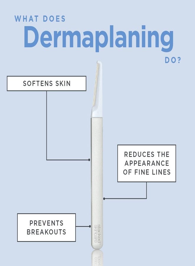 StackedSkincare Replacement Dermaplaning Blades - 3 Pack Refill for Face Dermaplaning Tool - Exfoliating Dermaplane Razor for Women Face - Removes Peach Fuzz & Dead Skin, Smooth Radiant Skin at Home - Image 5