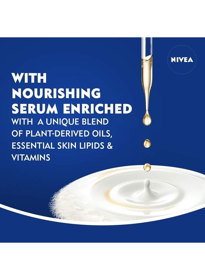 Nivea Wild Berries and Hibiscus Refreshing Body Wash with Nourishing Serum, 20 Fl Oz Bottle - Image 2