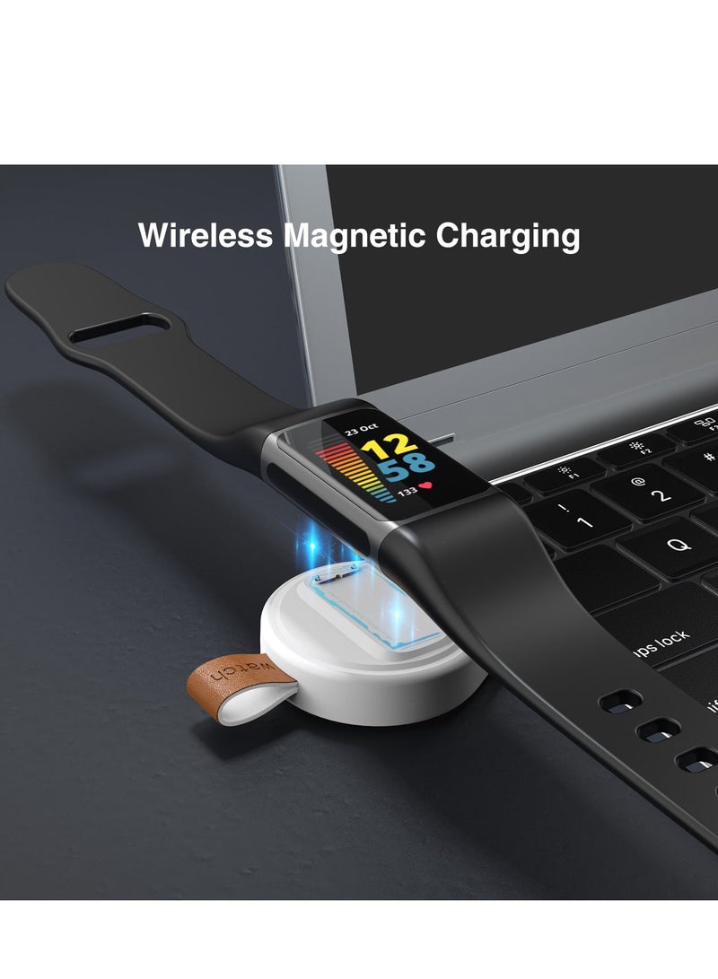 GULFLINK Smart Watch Wireless Magnetic Charger for Fitbit Charge 5 /Fitbit Luxe White - Image 5