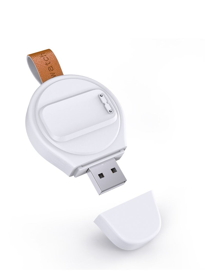 GULFLINK Smart Watch Wireless Magnetic Charger for Fitbit Charge 5 /Fitbit Luxe White - Image 1