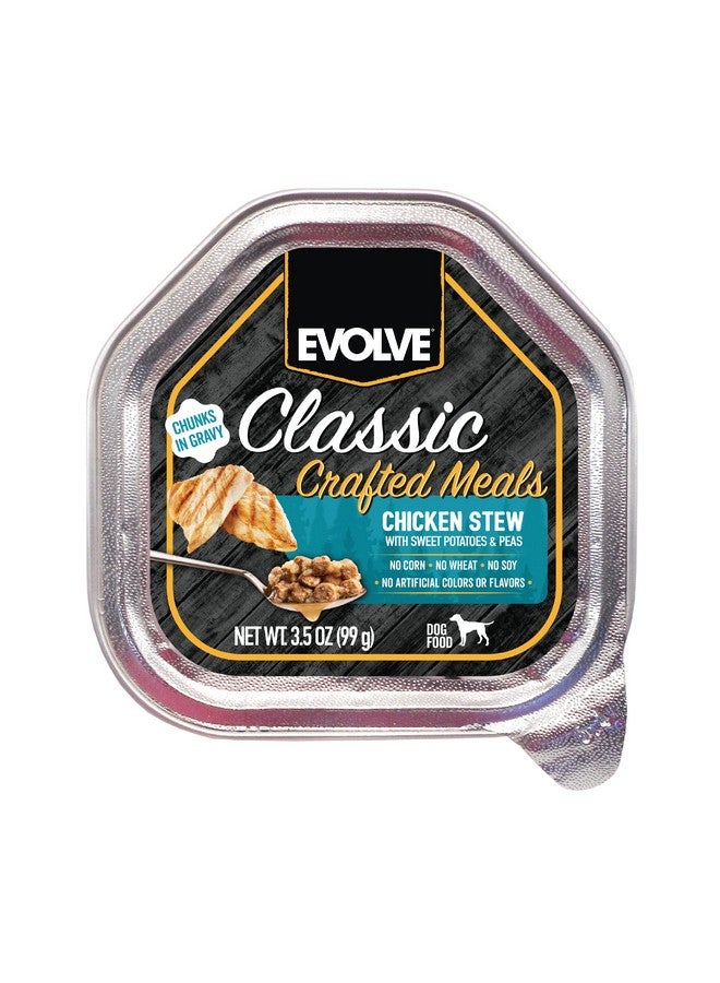 Evolve Classic Crafted Meals Chicken Stew Wet Dog Food | 3.5 oz - 15 Pack - Image 1