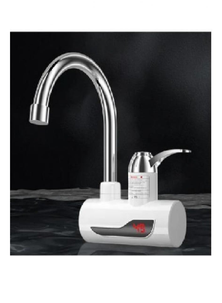 Electric water heater with mixer Instant water heater for kitchen and bathroom - Digital electric tap, hot water in 3 seconds with LED display - Hot and cold - Image 3