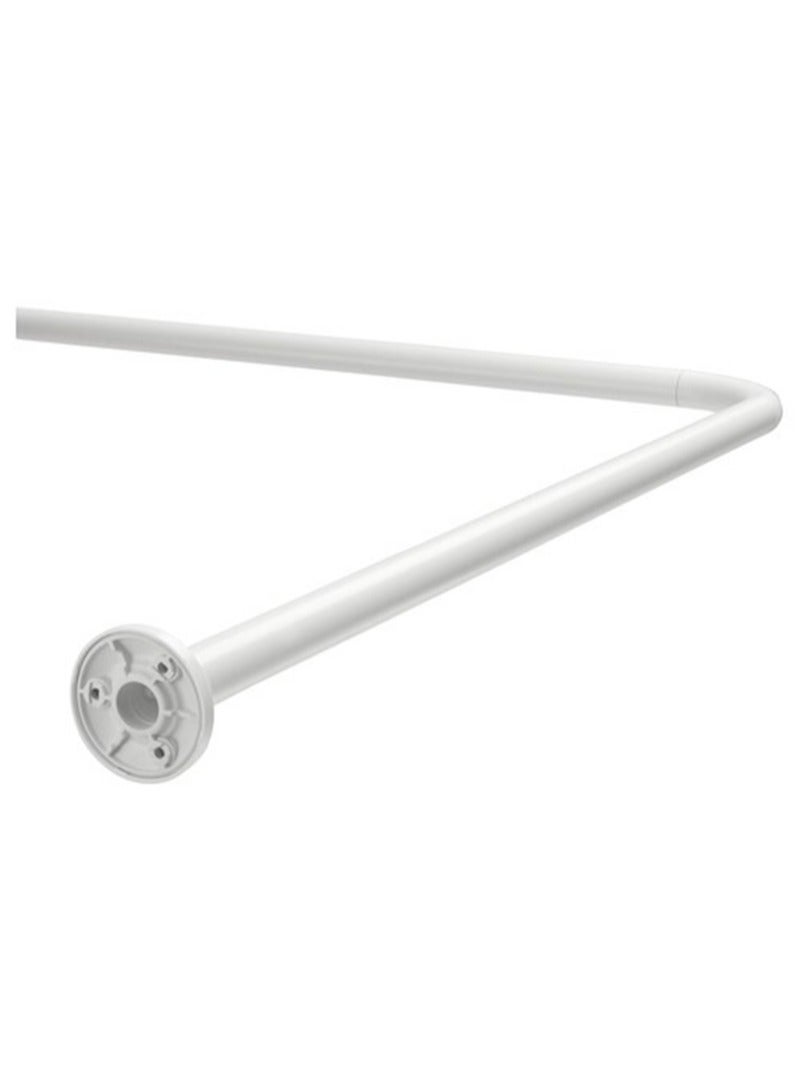 Shower Curtain Rod White Colour