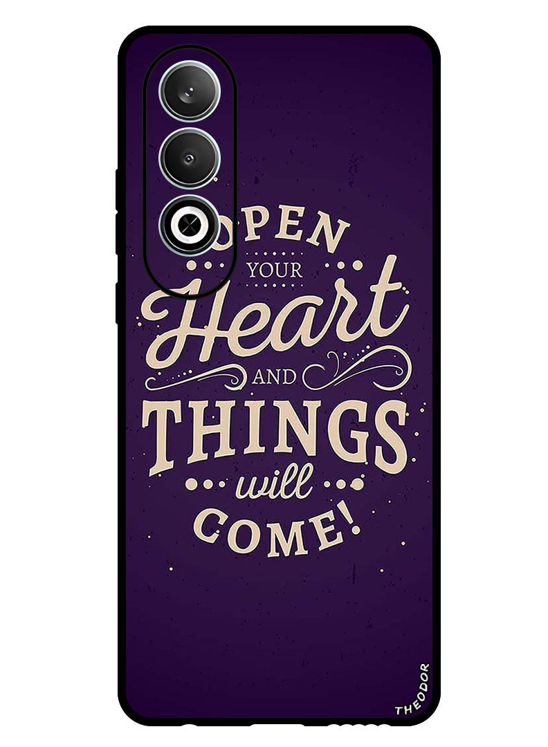 Theodor Protective Case Anti Scratch Shock Proof Bumper Cover For OnePlus Nord CE 4 Open Your Heart - Image 1
