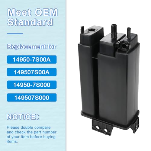 JDMON Vapor Charcoal Canister Replaces 14950-7S00A Replacement for Nissan Armada 5.6L 2004-2022, NV1500 NV2500 4.0L NV3500 5.6L 2012-2019, Titan Infiniti QX80 2004-2019, QX56 2004-2013 Evap Canister - Image 3