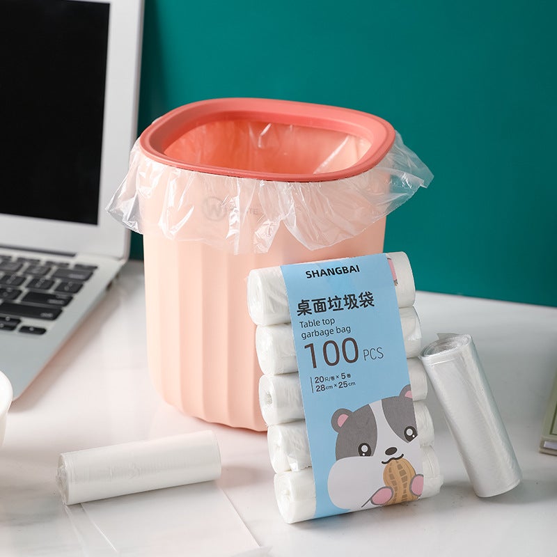 Desktop Garbage Bag Household Trumpet Garbage Bag For Trash Can Car Disposable Mini Plastic Bag - Image 3